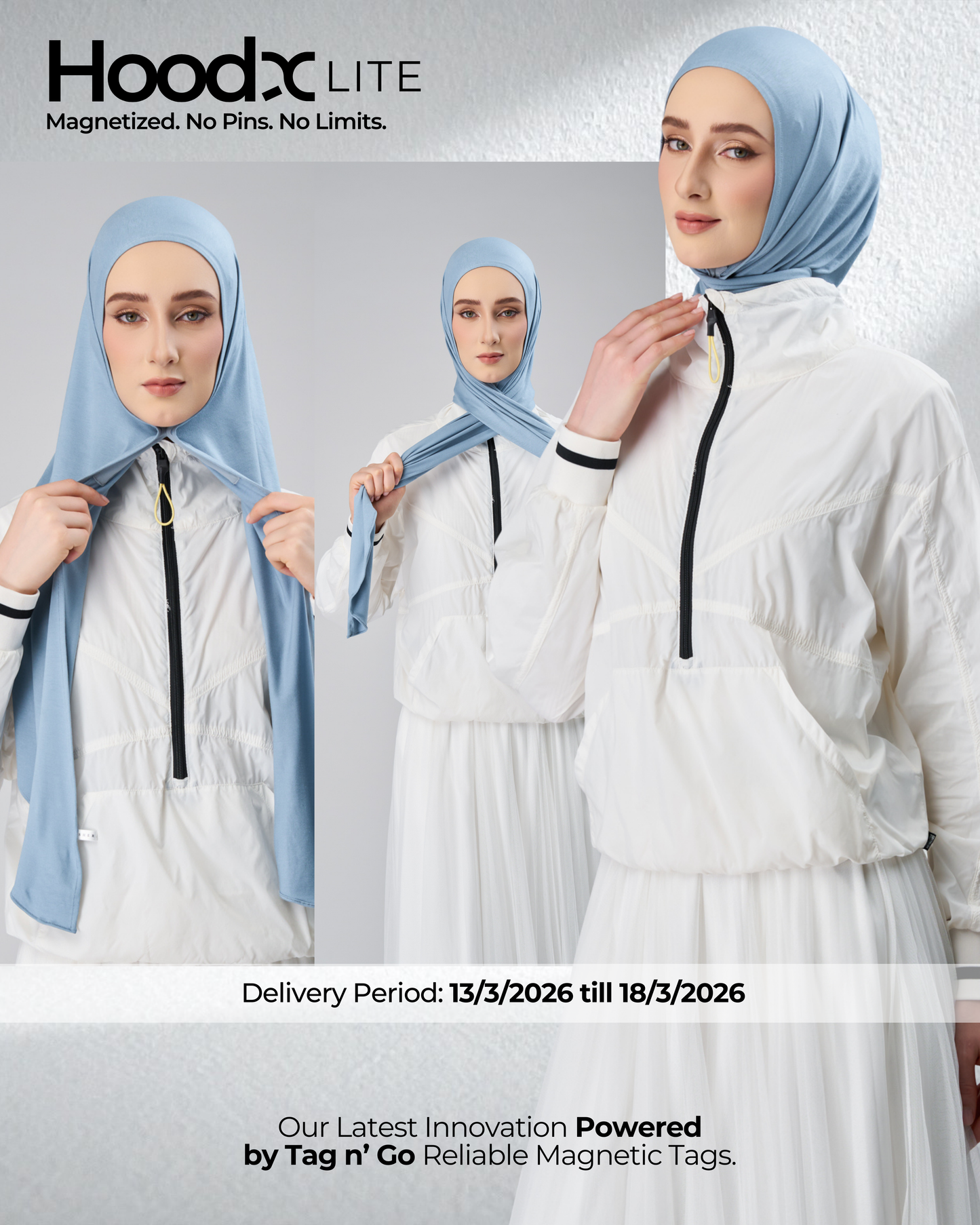 HoodX Lite in Dusty Blue