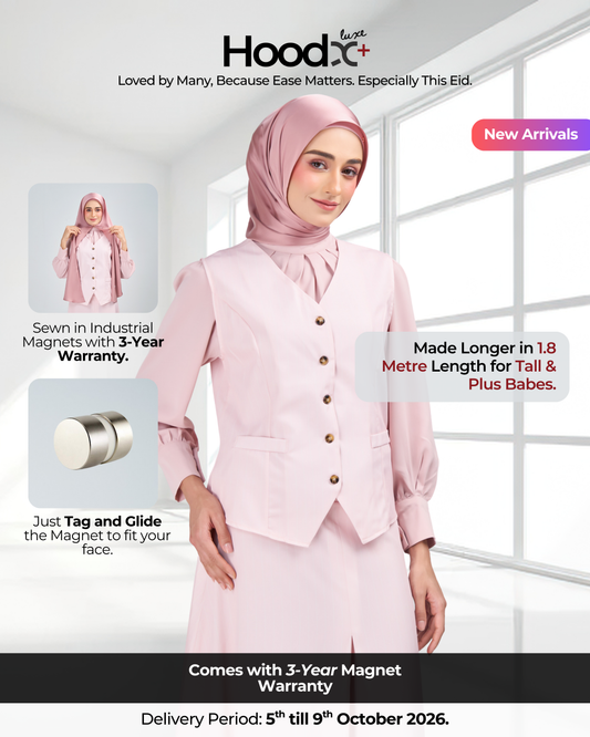 HoodX⁺Plus Luxe in Dahlia Pink
