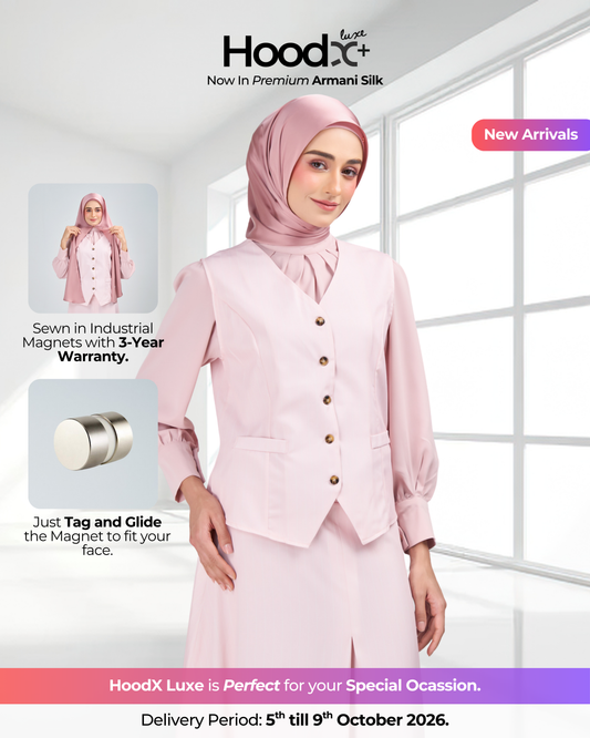HoodX⁺Plus Luxe in Dahlia Pink
