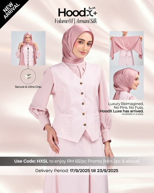 [★New] HoodX⁺Plus Luxe in Dahlia Pink