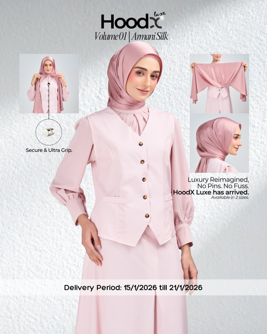 HoodX Luxe in Dahlia Pink