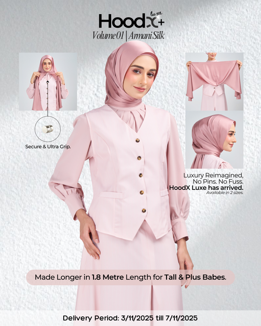 HoodX⁺Plus Luxe in Dahlia Pink