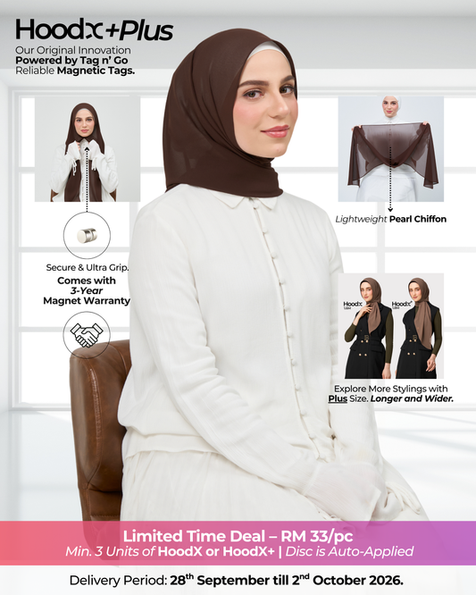 HoodX⁺Plus in Dark Brunette