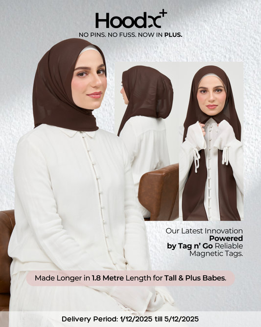 HoodX⁺Plus in Dark Brunette