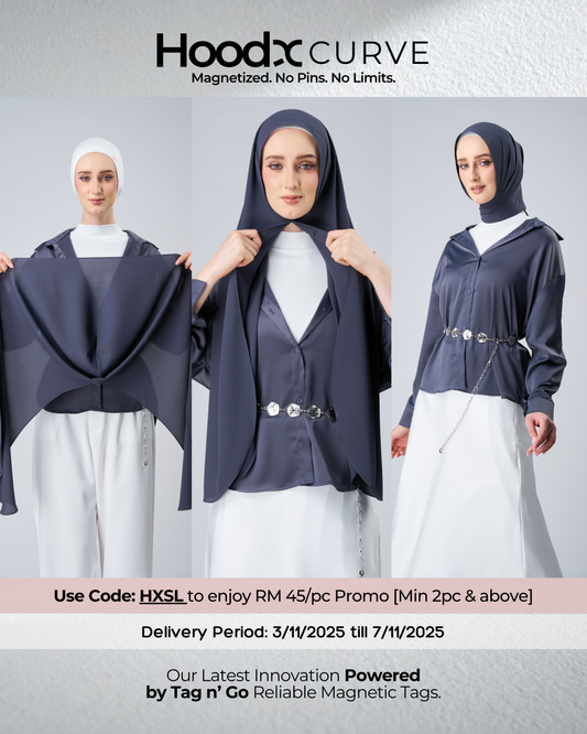 HoodX Curve in Dark Nimbus