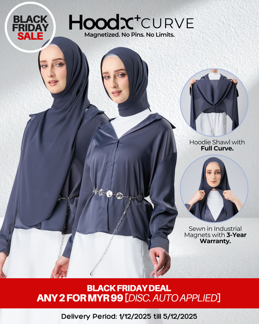 [BFS] HoodX⁺Plus Curve in Dark Nimbus [Korean Chiffon]