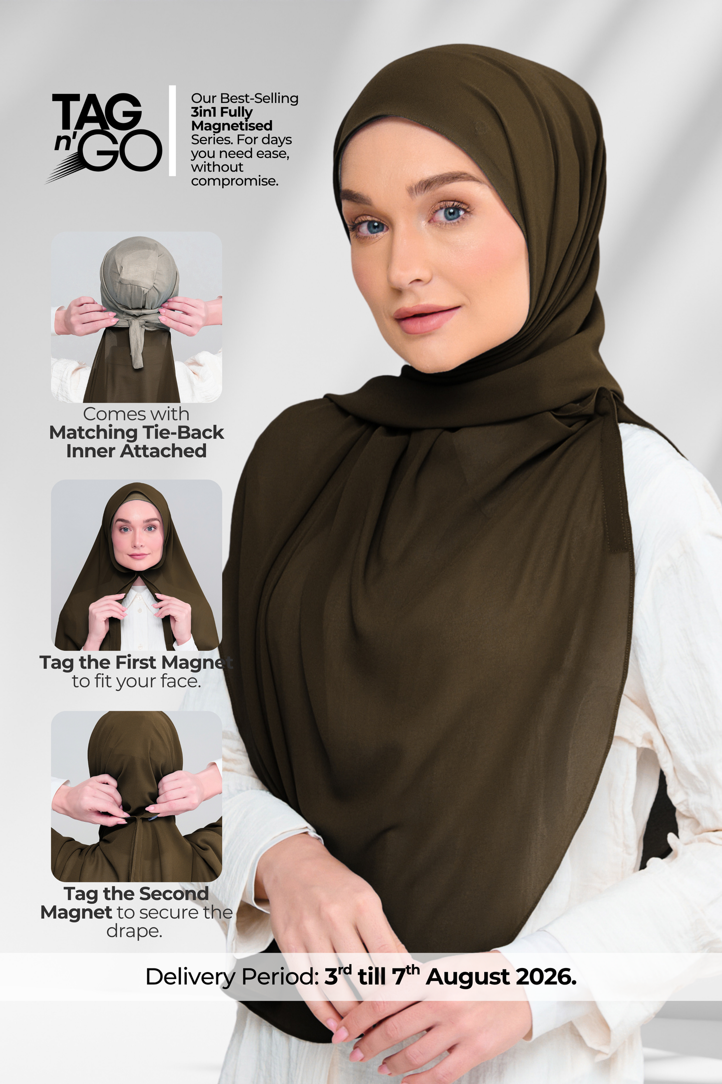 3IN1 Instant Faith Tag n' Go in Dark Olive
