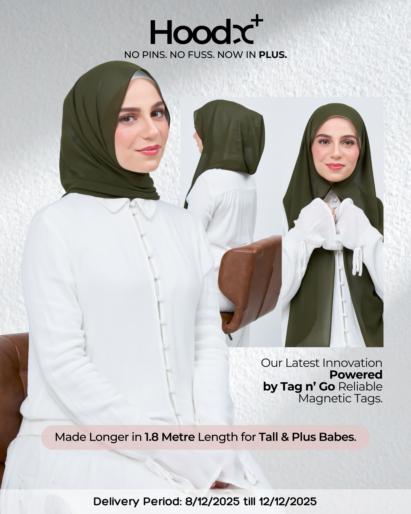 HoodX⁺Plus in Dark Olive