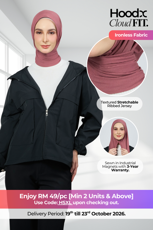 HoodX CloudFit in Dark Rose