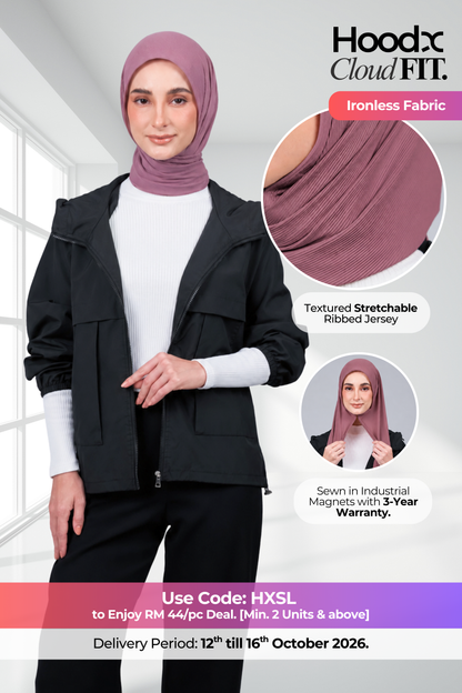 HoodX CloudFit in Dark Rose