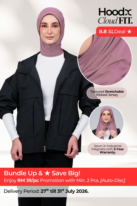 [★ New Colour] HoodX CloudFit in Dark Rose