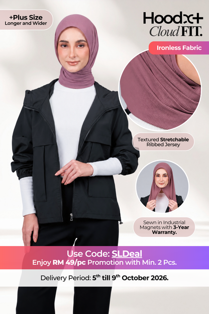 [★ New Colour] HoodX+ CloudFit in Dark Rose