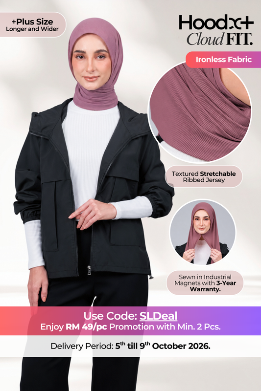 [★ New Colour] HoodX+ CloudFit in Dark Rose