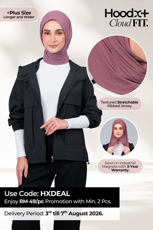 [★ New Colour] HoodX+ CloudFit in Dark Rose