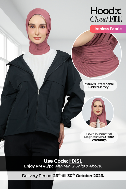 HoodX CloudFit in Dark Rose