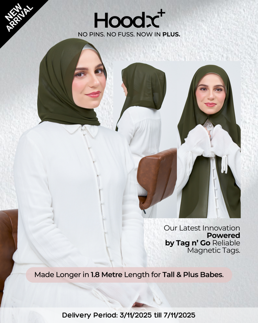 HoodX⁺Plus in Dark Olive