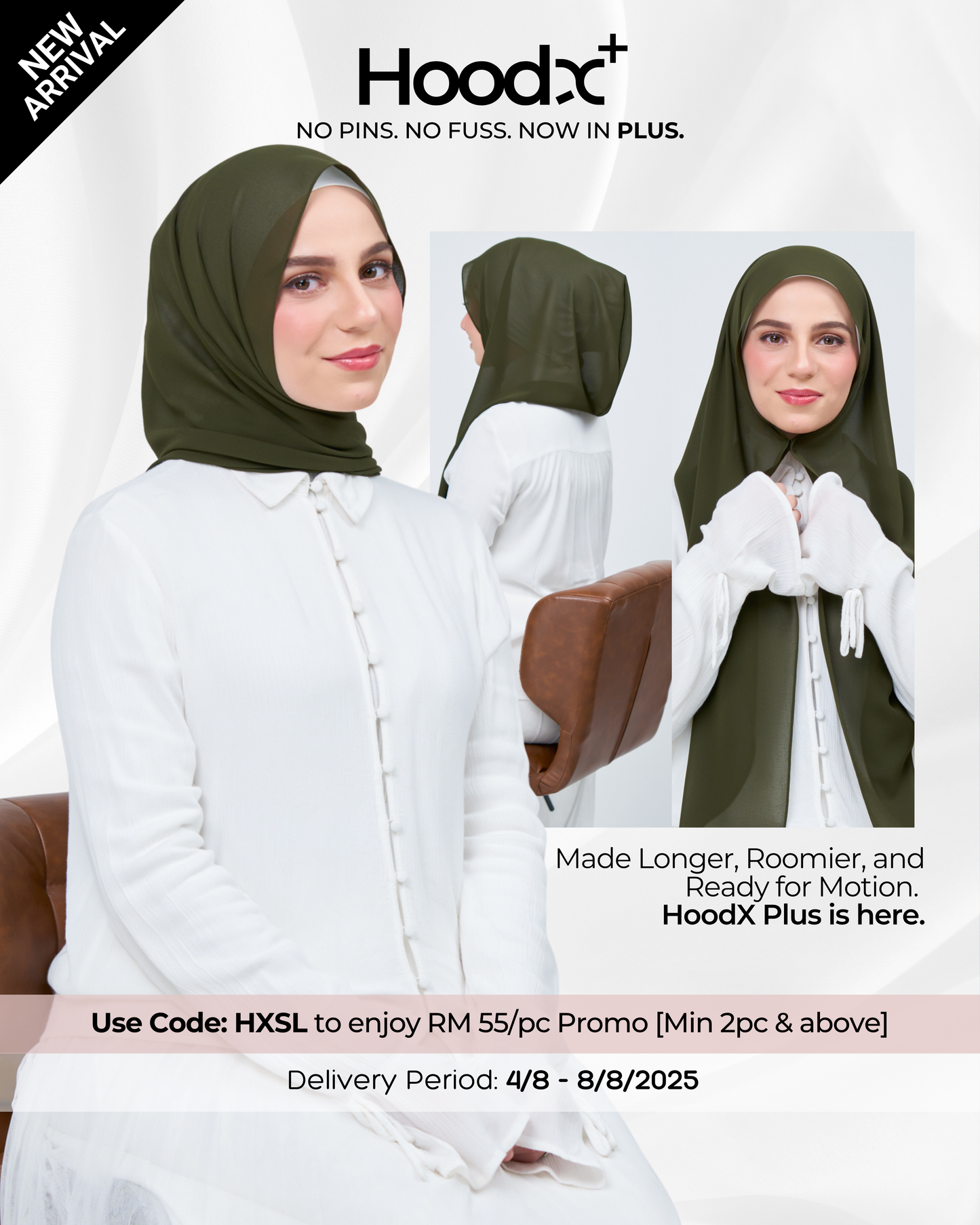 [★New] HoodX⁺Plus in Dark Olive