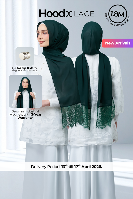 HoodX Lace in Deep Green