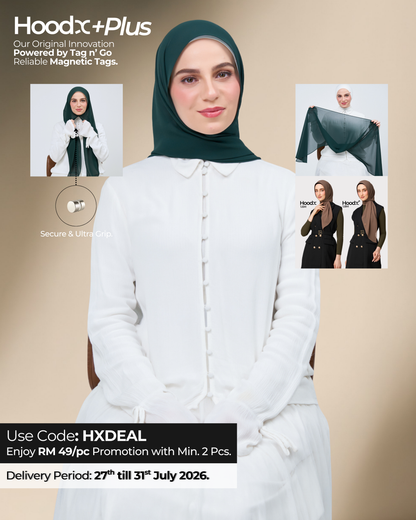 HoodX⁺Plus in Deep Green