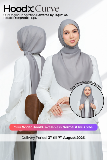 HoodX Curve in Deep Grey