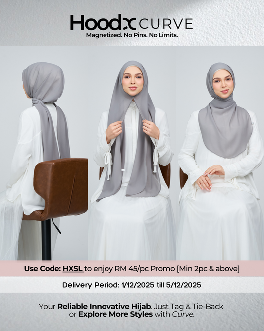 HoodX Curve in Deep Grey