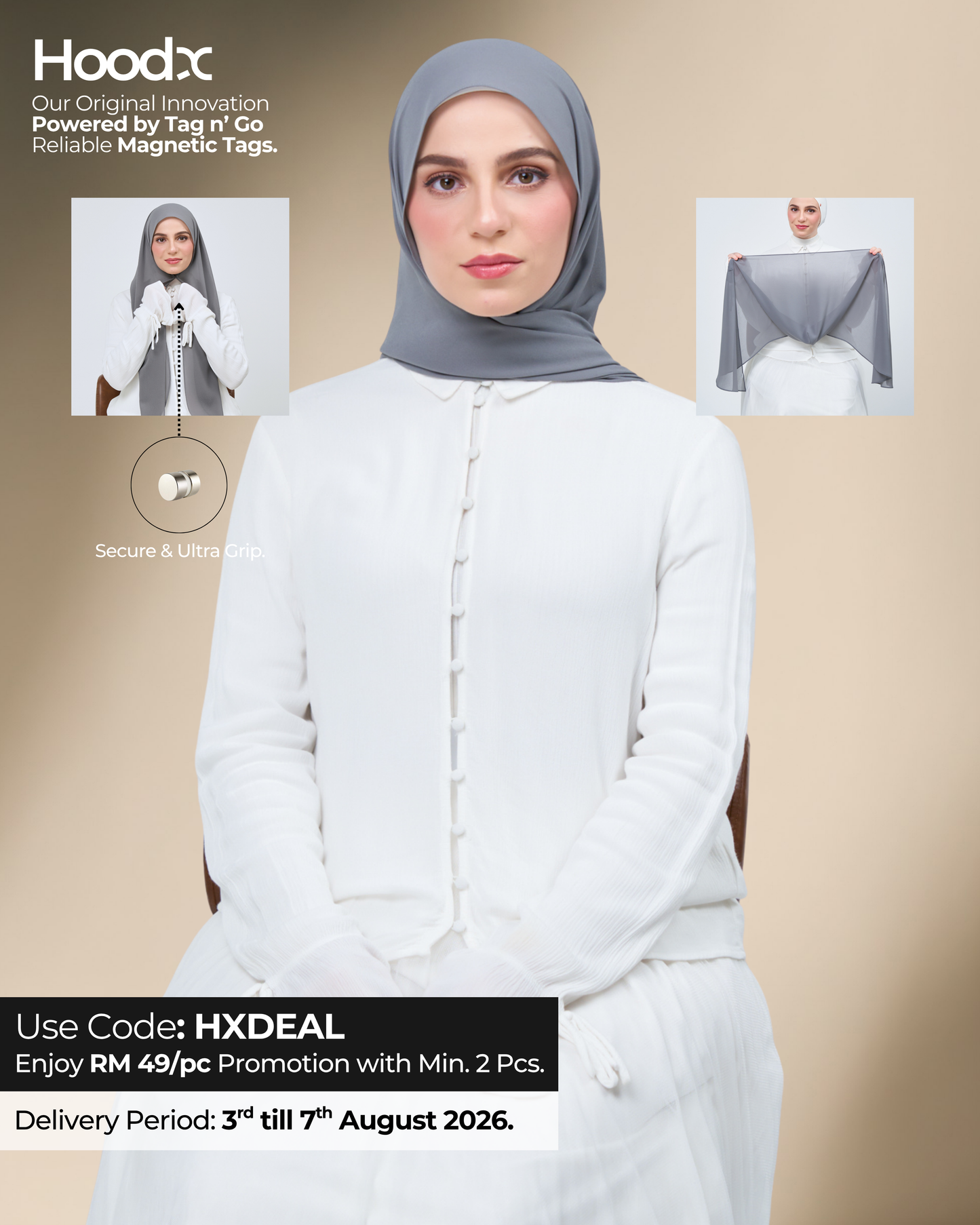 HoodX in Deep Grey