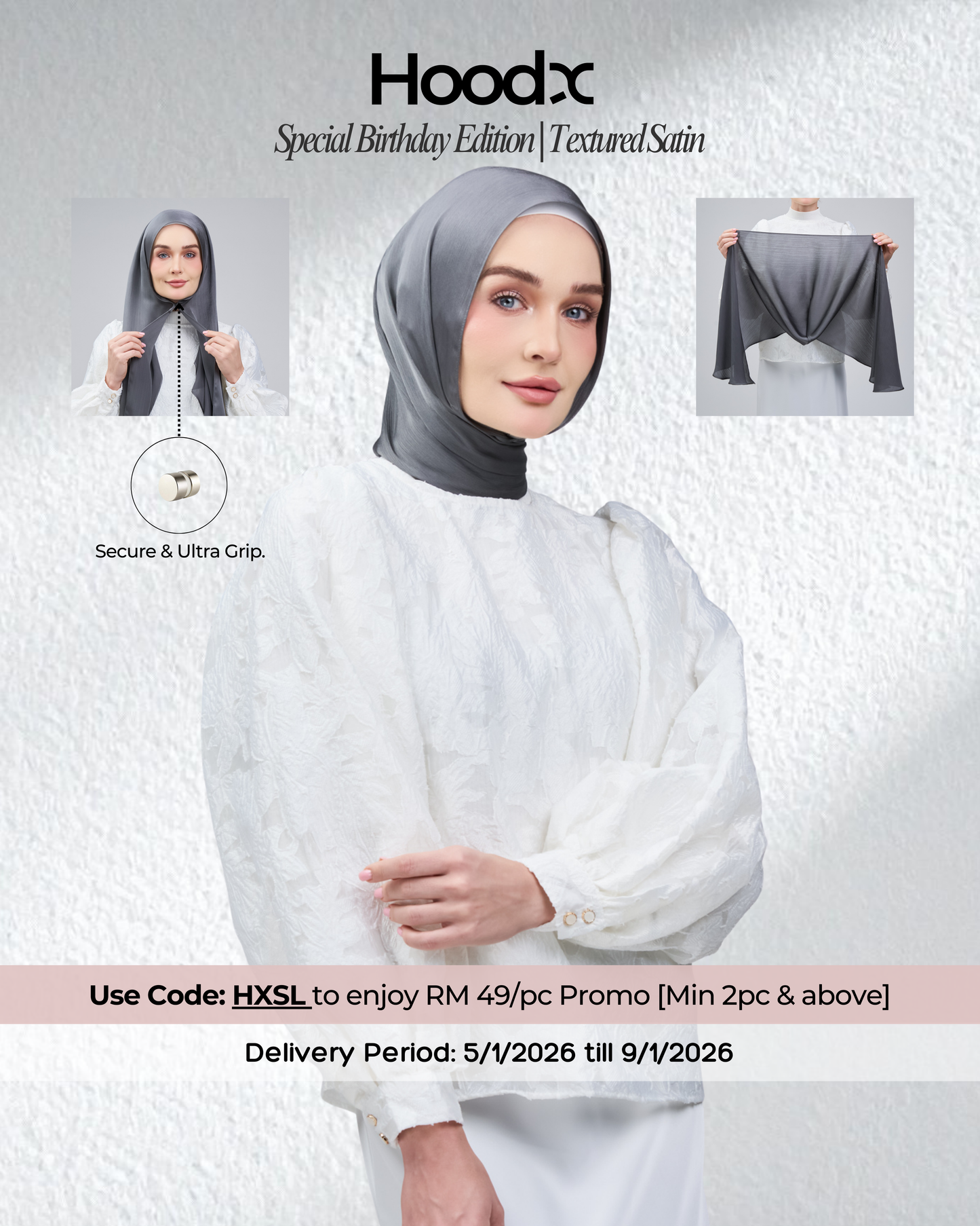 HoodX B.E in Deep Grey