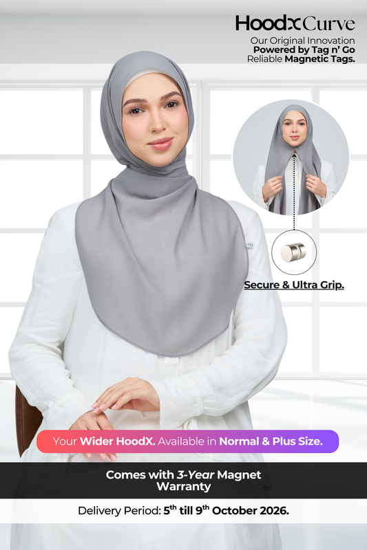 HoodX Curve in Deep Grey
