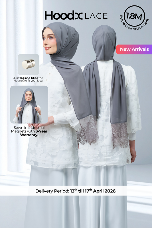 HoodX Lace in Deep Grey