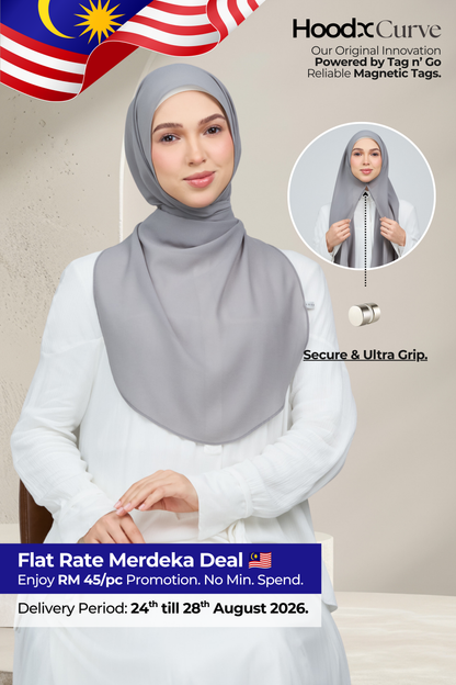 HoodX Curve in Deep Grey