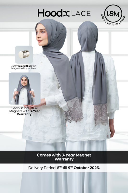 HoodX Lace in Deep Grey