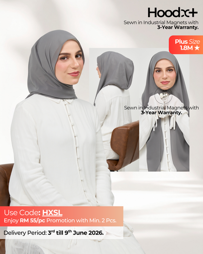 HoodX⁺Plus in Deep Grey