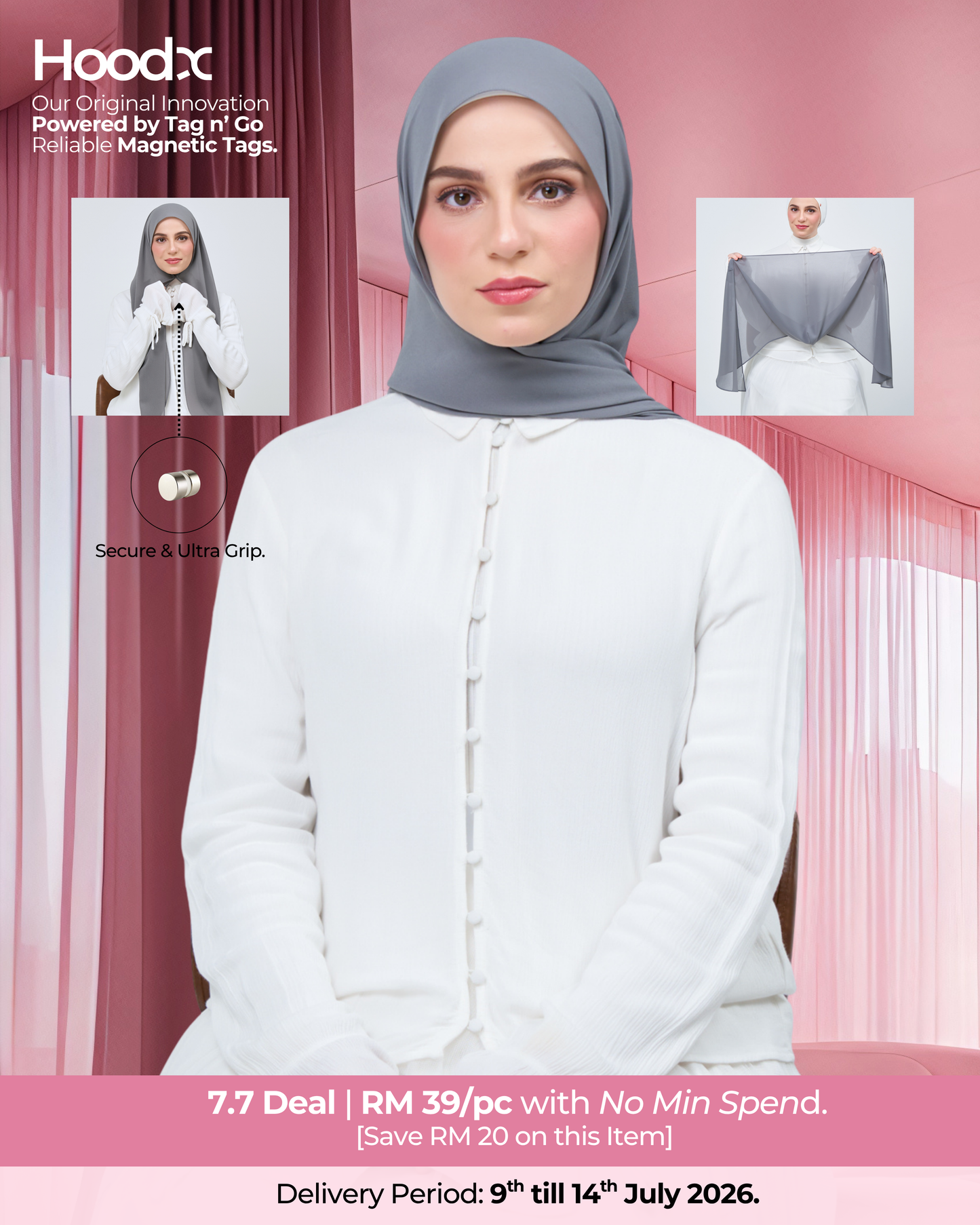 [7.7 Deal] HoodX in Deep Grey