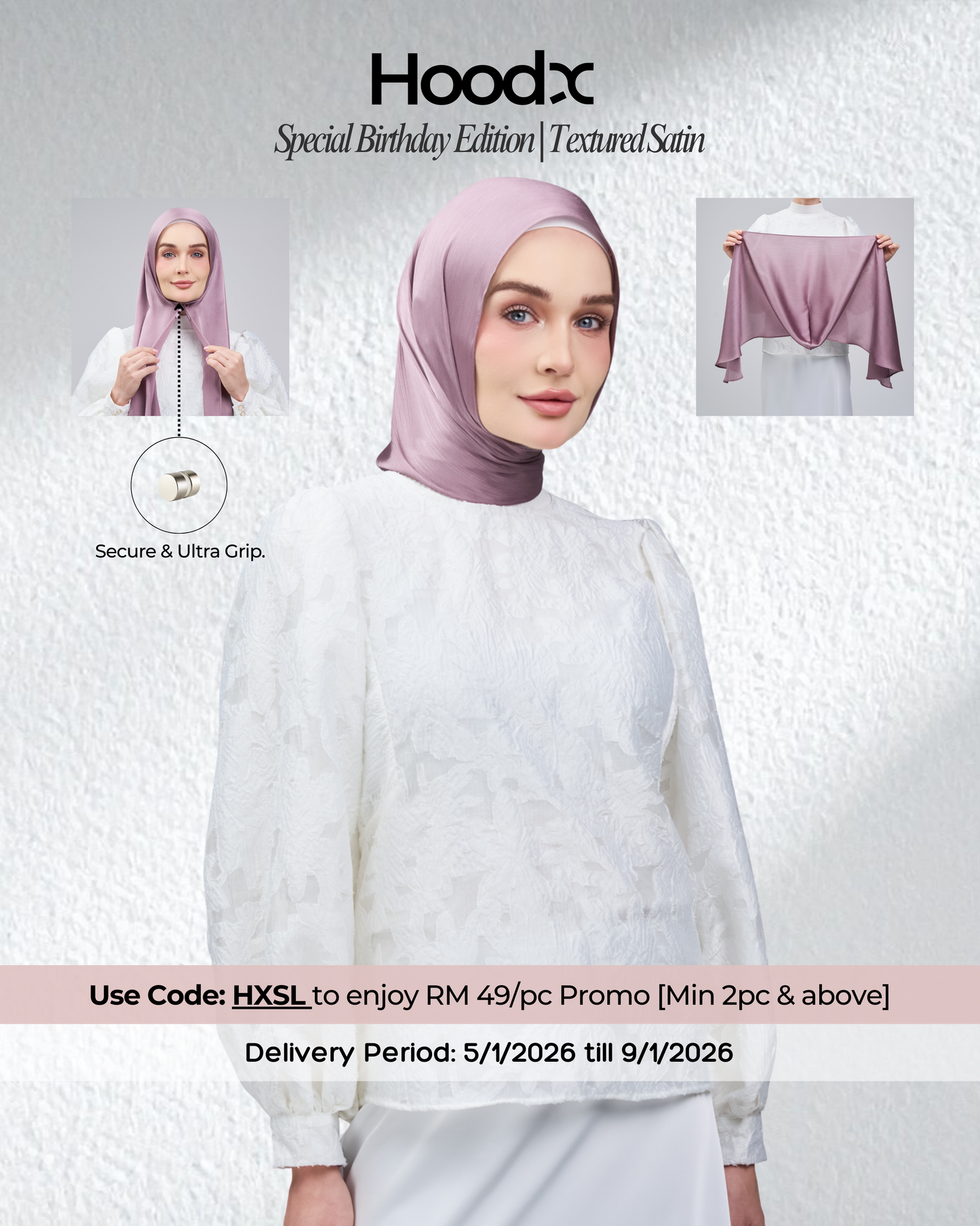 HoodX B.E in Deep Mauve