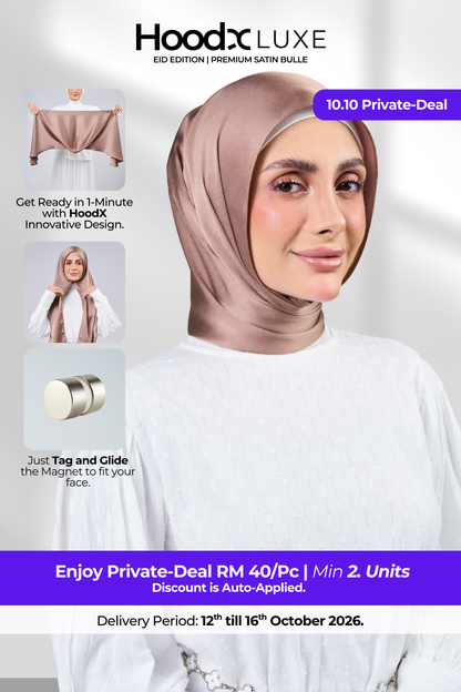 [10.10 PD] ♛ HoodX Luxe Volume 02 in Deep Mocha