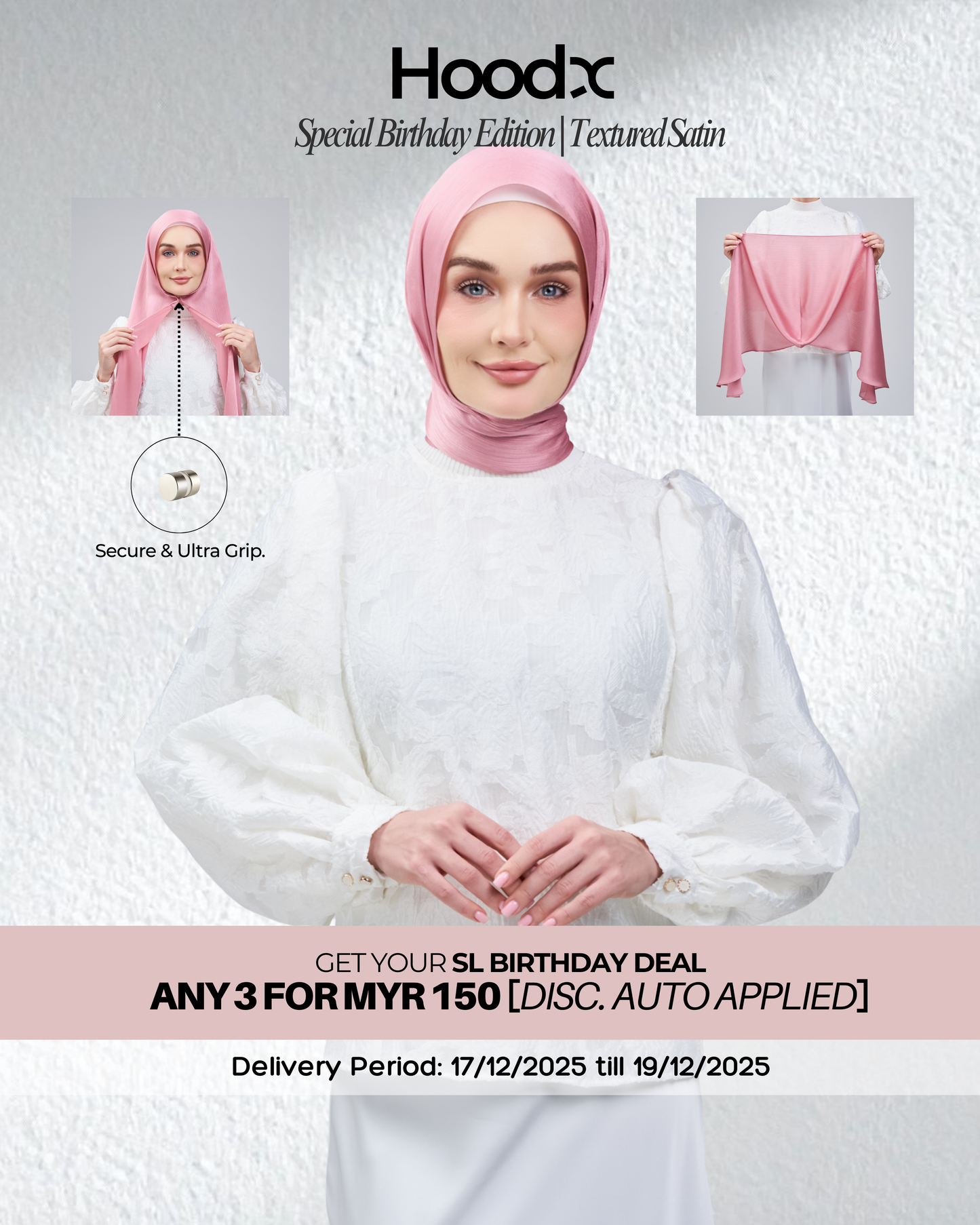 HoodX B.E in Deep Pink