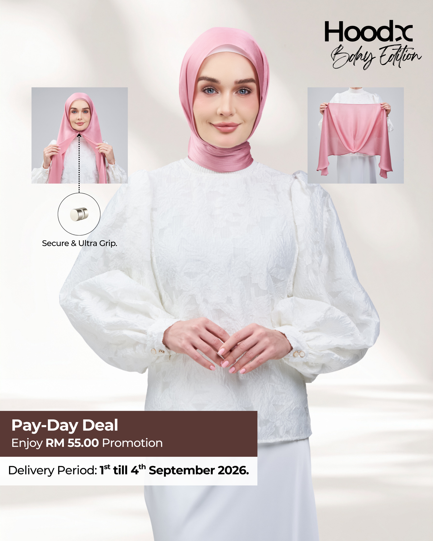 HoodX B.E in Deep Pink
