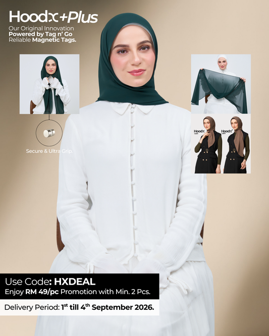 HoodX⁺Plus in Deep Green