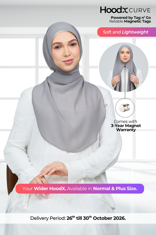 HoodX Curve in Deep Grey