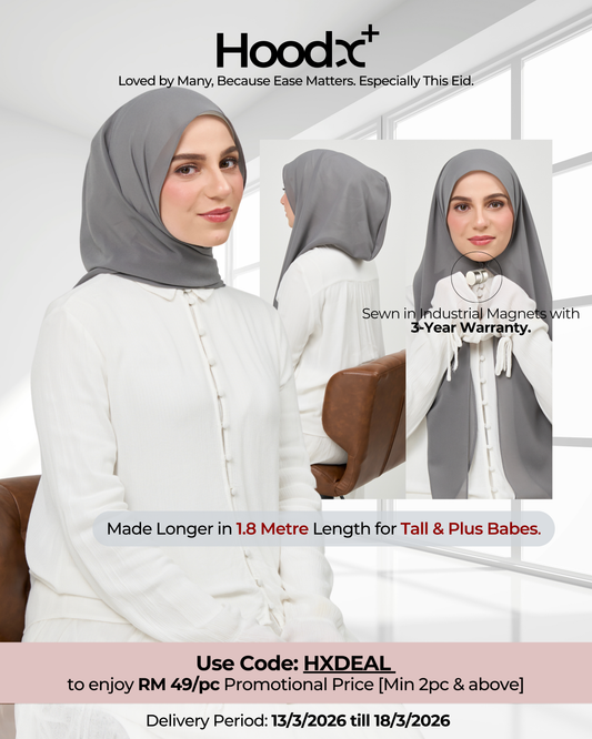 HoodX⁺Plus in Deep Grey