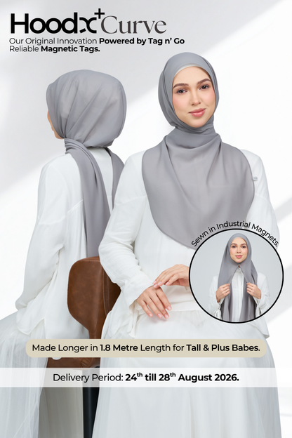 HoodX Curve in Deep Grey
