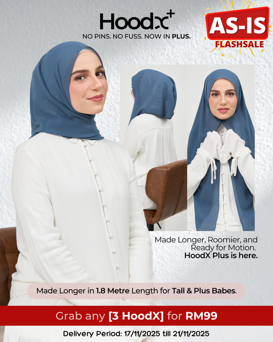 [As-Is] HoodX⁺Plus in Denim Blue