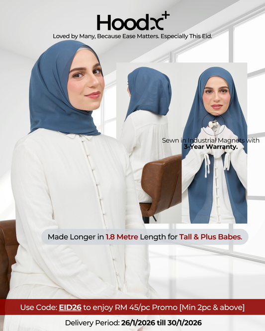 HoodX⁺Plus in Denim Blue