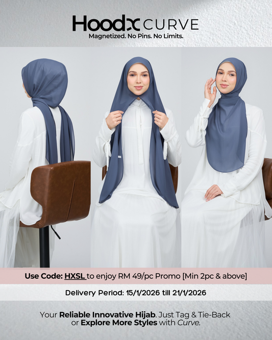 HoodX Curve in Denim Blue