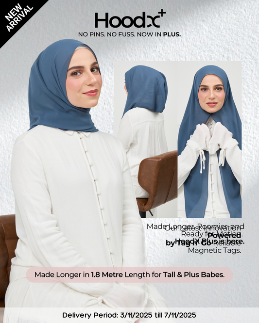 HoodX⁺Plus in Denim Blue