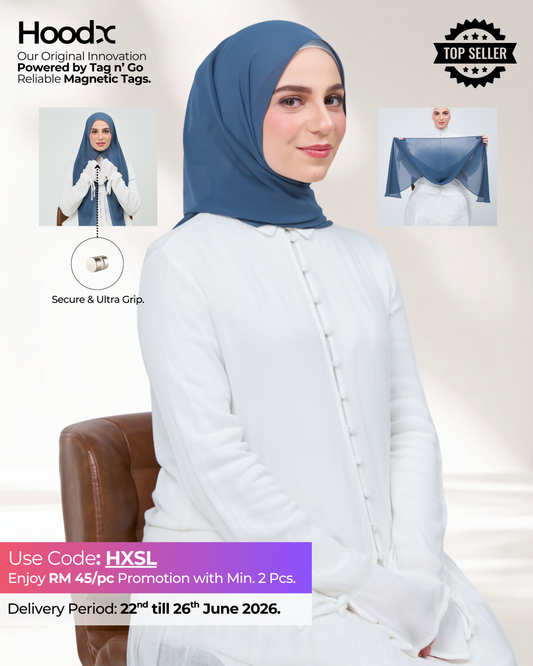 HoodX in Denim Blue