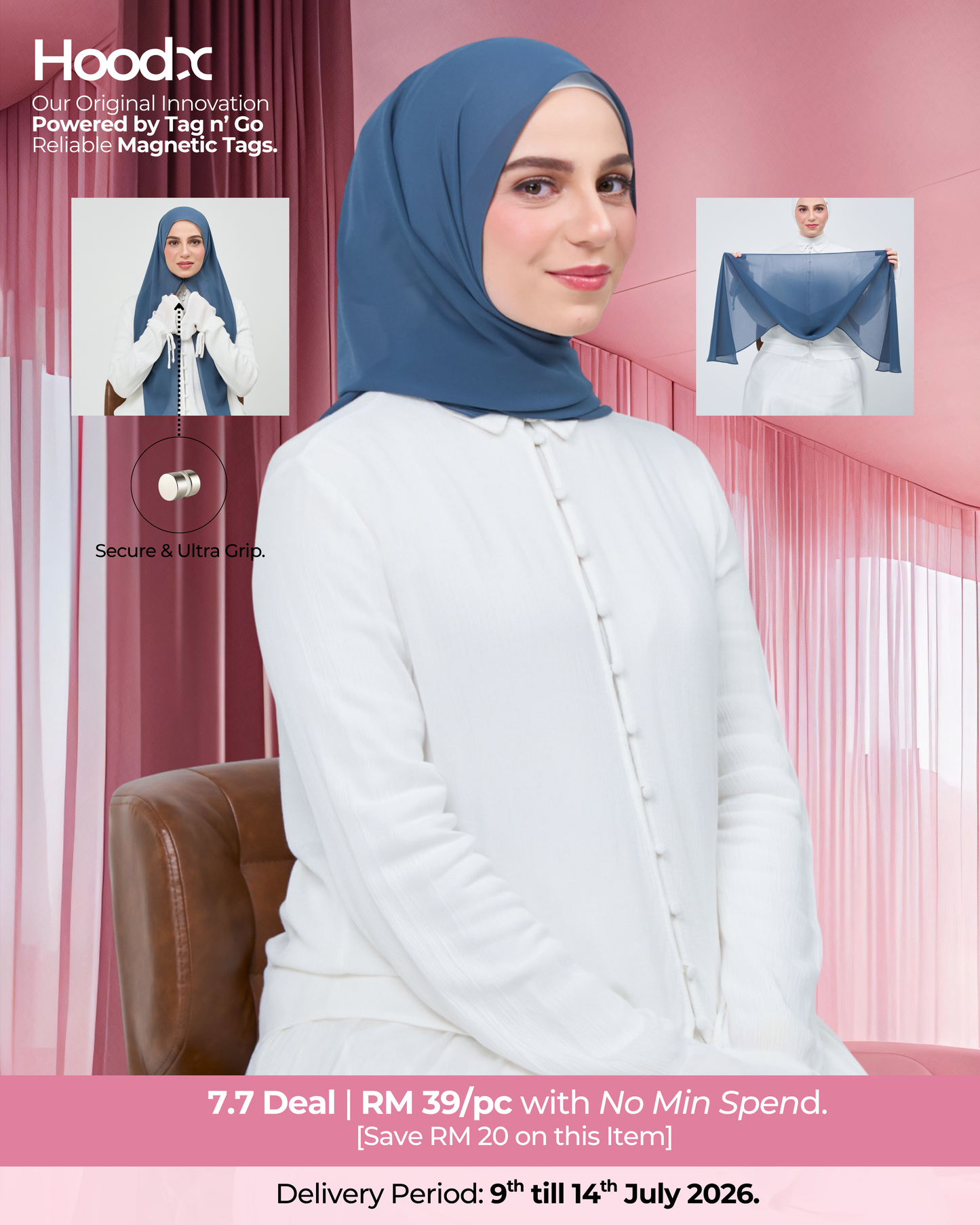 [7.7 Deal] HoodX in Denim Blue
