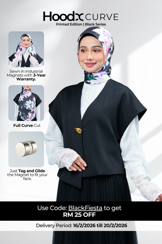 HoodX Curve Printed in Dream Noir