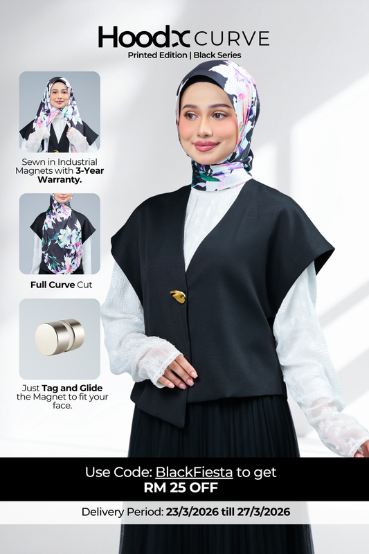 HoodX Curve Printed in Dream Noir