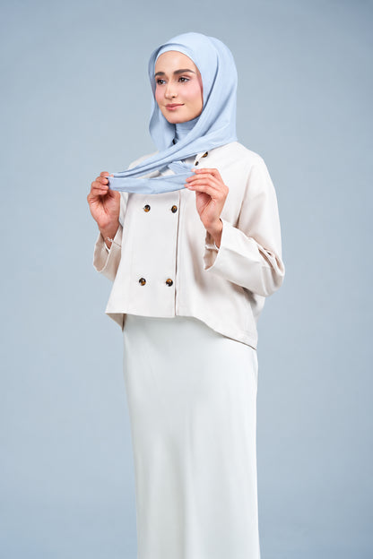 HoodXpress | Cotton Linen in Dusty Blue